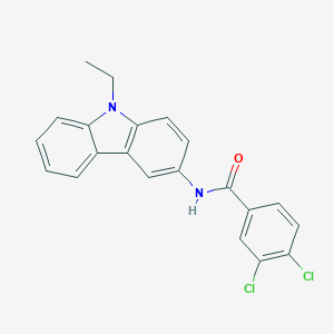 molecular formula C21H16Cl2N2O B311401 3,4-dichloro-N-(9-ethyl-9H-carbazol-3-yl)benzamide 