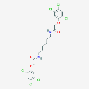 molecular formula C22H22Cl6N2O4 B311402 2-(2,4,5-trichlorophenoxy)-N-(6-{[(2,4,5-trichlorophenoxy)acetyl]amino}hexyl)acetamide 