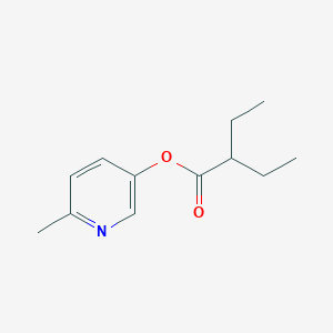 molecular formula C12H17NO2 B311407 6-Methyl-3-pyridinyl 2-ethylbutanoate 