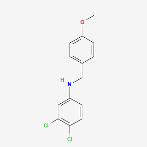 3,4-dichloro-N-[(4-methoxyphenyl)methyl]aniline