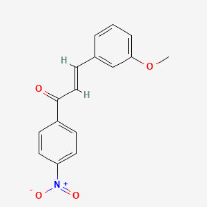 (E)-3-(3-methoxyphenyl)-1-(4-nitrophenyl)prop-2-en-1-one