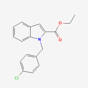 molecular formula C18H16ClNO2 B3114122 Ethyl 1-(4-chlorobenzyl)-1H-indole-2-carboxylate CAS No. 199604-34-7