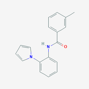 molecular formula C18H16N2O B311413 3-methyl-N-[2-(1H-pyrrol-1-yl)phenyl]benzamide 