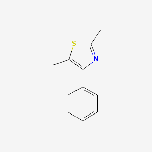 molecular formula C11H11NS B3114139 2,5-Dimethyl-4-phenylthiazole CAS No. 19968-59-3