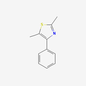 molecular formula C11H11NS B3114139 2,5-二甲基-4-苯基噻唑 CAS No. 19968-59-3