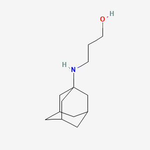 molecular formula C13H23NO B3114152 3-(1-Adamantylamino)propan-1-ol CAS No. 19984-59-9