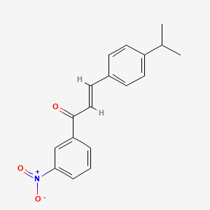 molecular formula C18H17NO3 B3114168 (2E)-1-(3-Nitrophenyl)-3-[4-(propan-2-yl)phenyl]prop-2-en-1-one CAS No. 200123-07-5