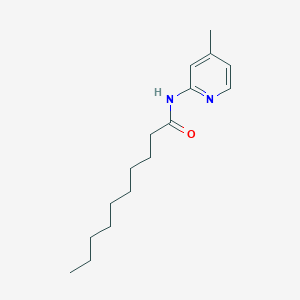 molecular formula C16H26N2O B311418 N-(4-methyl-2-pyridinyl)decanamide 