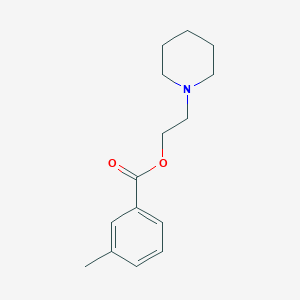 molecular formula C15H21NO2 B311419 3-Methyl-benzoic acid 2-piperidin-1-yl-ethyl ester 