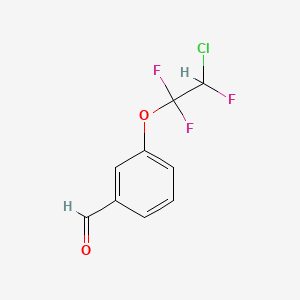 molecular formula C9H6ClF3O2 B3114195 3-(2-Chloro-1,1,2-trifluoroethoxy)benzaldehyde CAS No. 2003-15-8