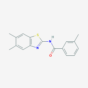 N-(5,6-dimethyl-1,3-benzothiazol-2-yl)-3-methylbenzamide