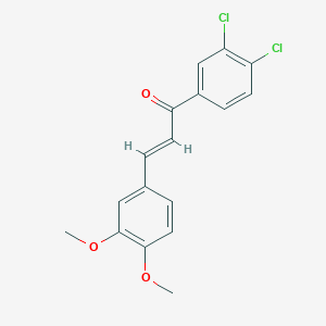 molecular formula C17H14Cl2O3 B3114230 (2E)-1-(3,4-Dichlorophenyl)-3-(3,4-dimethoxyphenyl)prop-2-en-1-one CAS No. 200710-49-2