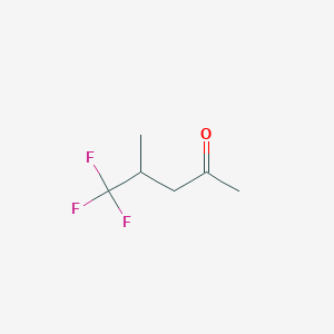 molecular formula C6H9F3O B3114232 5,5,5-Trifluoro-4-methylpentan-2-one CAS No. 200711-56-4