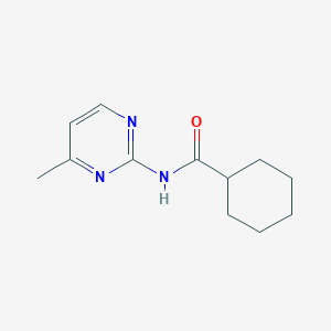 molecular formula C12H17N3O B311424 N-(4-methyl-2-pyrimidinyl)cyclohexanecarboxamide 