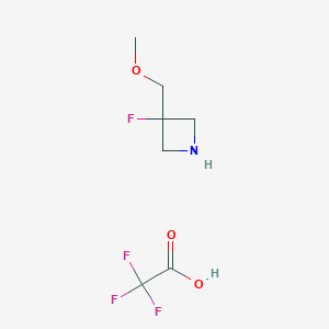 molecular formula C7H11F4NO3 B3114242 3-Fluoro-3-(methoxymethyl)azetidine; trifluoroacetic acid CAS No. 2007909-01-3