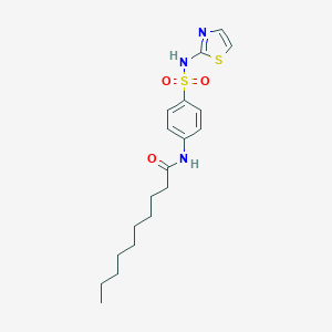 molecular formula C19H27N3O3S2 B311425 N-[4-[[(Thiazole-2-yl)amino]sulfonyl]phenyl]decanamide 