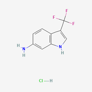 3-(trifluoromethyl)-1H-indol-6-amine hydrochloride