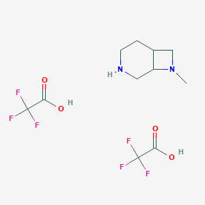 molecular formula C11H16F6N2O4 B3114282 8-Methyl-3,8-diazabicyclo[4.2.0]octane bis(trifluoroacetic acid) CAS No. 2007924-92-5