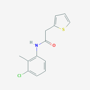 molecular formula C13H12ClNOS B311431 N-(3-chloro-2-methylphenyl)-2-(2-thienyl)acetamide 