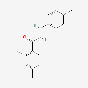 molecular formula C18H18O B3114348 (2E)-1-(2,4-Dimethylphenyl)-3-(4-methylphenyl)prop-2-en-1-one CAS No. 200934-19-6