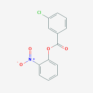 molecular formula C13H8ClNO4 B311435 2-Nitrophenyl 3-chlorobenzoate 