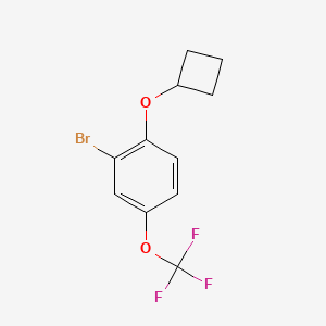 molecular formula C11H10BrF3O2 B3114363 3-Bromo-4-(cyclobutyloxy)trifluoroanisole CAS No. 200956-27-0