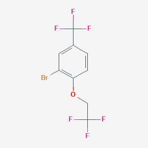 molecular formula C9H5BrF6O B3114373 2-Bromo-1-(2,2,2-trifluoro-ethoxy)-4-trifluoromethyl-benzene CAS No. 200956-53-2