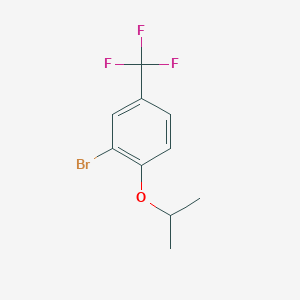 molecular formula C10H10BrF3O B3114374 2-Bromo-1-(propan-2-yloxy)-4-(trifluoromethyl)benzene CAS No. 200956-54-3