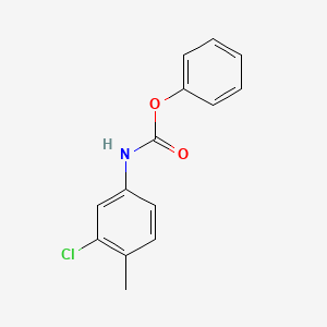 molecular formula C14H12ClNO2 B3114397 phenyl N-(3-chloro-4-methylphenyl)carbamate CAS No. 201023-69-0