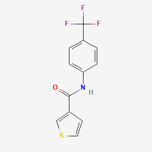 molecular formula C12H8F3NOS B3114436 3-thienyl-N-(4-(trifluoromethyl)phenyl)formamide CAS No. 201354-23-6