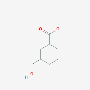 molecular formula C9H16O3 B3114445 Methyl 3-(hydroxymethyl)cyclohexanecarboxylate CAS No. 201424-15-9