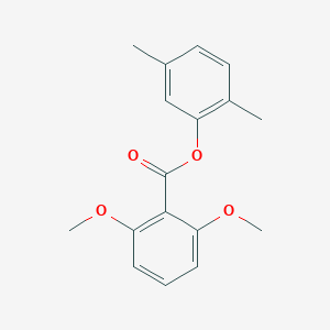 molecular formula C17H18O4 B311445 2,5-Dimethylphenyl 2,6-dimethoxybenzoate 