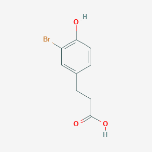 molecular formula C9H9BrO3 B3114451 3-(3-溴-4-羟基苯基)丙酸 CAS No. 20146-10-5