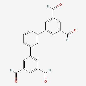 molecular formula C22H14O4 B3114461 [1,1':3',1''-Terphenyl]-3,3'',5,5''-tetracarbaldehyde CAS No. 201734-76-1