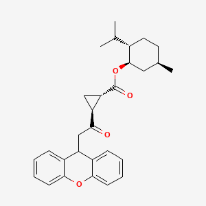 (1S,2S)-((1R,2S,5R)-2-isopropyl-5-methylcyclohexyl) 2-(2-(9H-xanthen-9-yl)acetyl)cyclopropanecarboxylate