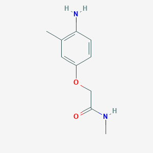 molecular formula C10H14N2O2 B3114478 2-(4-Amino-3-methylphenoxy)-N-methylacetamide CAS No. 201853-11-4