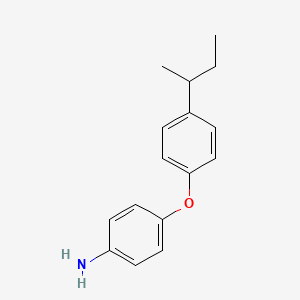 molecular formula C16H19NO B3114513 4-[4-(Sec-butyl)phenoxy]aniline CAS No. 201994-55-0