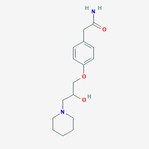 molecular formula C16H24N2O3 B3114533 2-{4-[2-Hydroxy-3-(piperidin-1-yl)propoxy]phenyl}acetamide CAS No. 202118-57-8