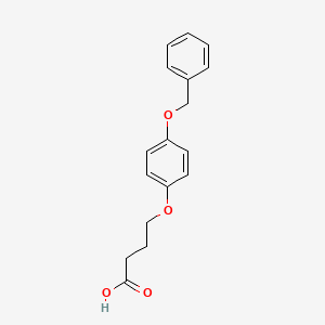 molecular formula C17H18O4 B3114539 4-(4-苯甲氧基苯氧基)丁酸 CAS No. 202126-58-7