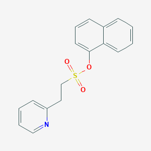 molecular formula C17H15NO3S B311454 1-Naphthyl 2-pyridin-2-ylethanesulfonate 