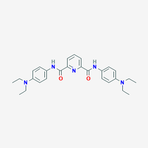 molecular formula C27H33N5O2 B311455 N~2~,N~6~-bis[4-(diethylamino)phenyl]pyridine-2,6-dicarboxamide 