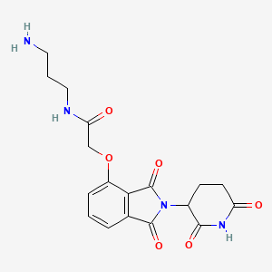 molecular formula C18H20N4O6 B3114566 E3 连接体-连接子偶联物 6 CAS No. 2022182-57-4
