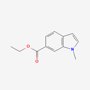 molecular formula C12H13NO2 B3114600 Ethyl 1-methyl-1H-indole-6-carboxylate CAS No. 202745-74-2