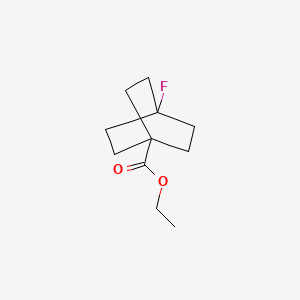 molecular formula C11H17FO2 B3114607 Ethyl 4-fluorobicyclo[2.2.2]octane-1-carboxylate CAS No. 20277-39-8