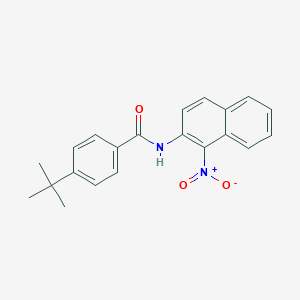 molecular formula C21H20N2O3 B311462 4-tert-butyl-N-{1-nitro-2-naphthyl}benzamide 