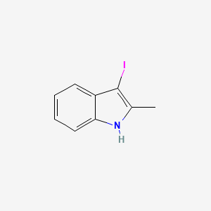 molecular formula C9H8IN B3114648 3-iodo-2-methyl-1H-indole CAS No. 2033-44-5