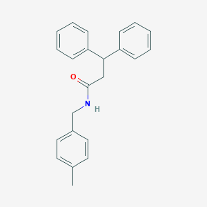 molecular formula C23H23NO B311466 N-(4-methylbenzyl)-3,3-diphenylpropanamide 