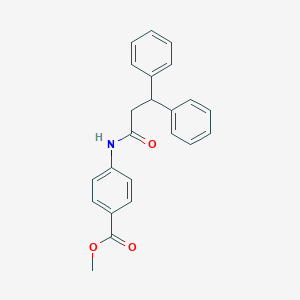 molecular formula C23H21NO3 B311467 Methyl 4-[(3,3-diphenylpropanoyl)amino]benzoate 