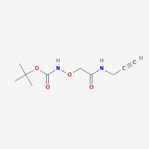 molecular formula C10H16N2O4 B3114677 Carbamic acid, [2-oxo-2-(2-propynylamino)ethoxy]-, 1,1-dimethylethyl ester CAS No. 203435-40-9