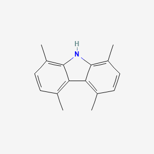 molecular formula C16H17N B3114698 1,4,5,8-Tetramethyl-9H-carbazole CAS No. 20355-42-4